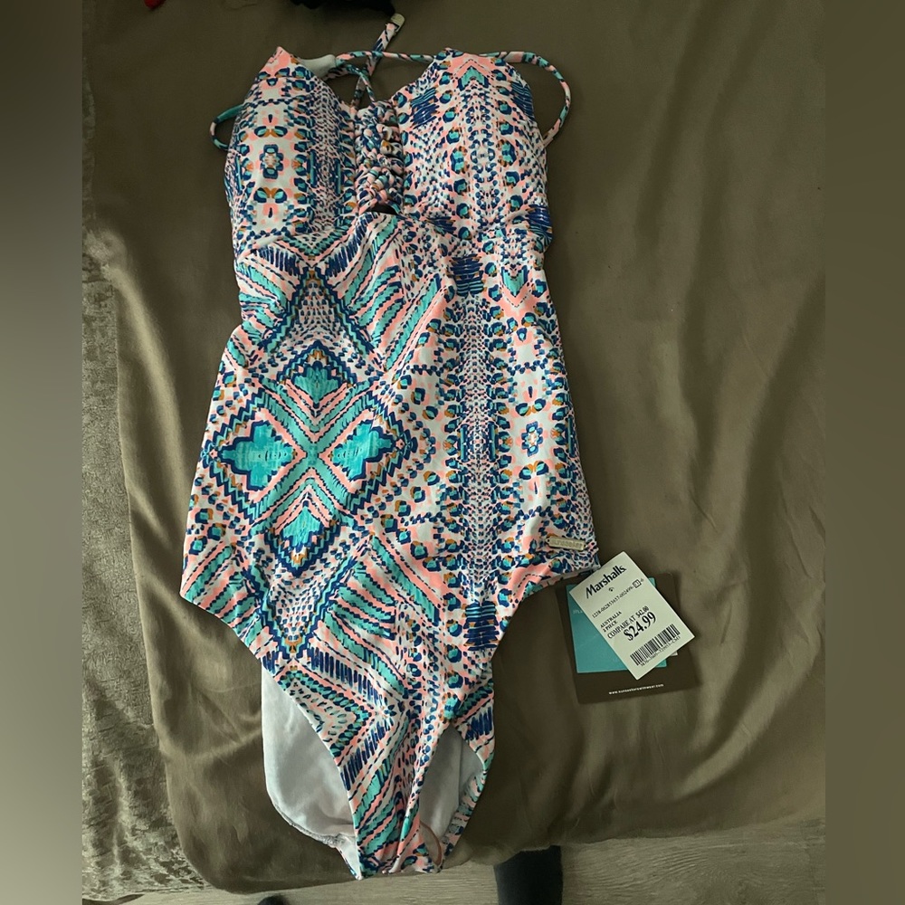 Brand New One Piece Multicolor Swimsuit